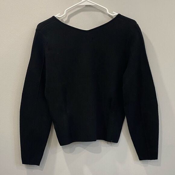 Anthropologie Maeve Black Long Sleeves Sweater Pullover - Picture 6 of 6